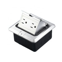 Canada Us Usa Mexico Double Port Outlet Electrical 15a 125v Universal Floor Socket Box Electrical Plugs Sockets